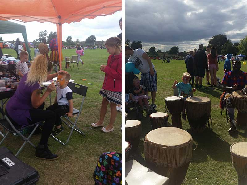 African-Drumming-and-Face-Painting-Uplifted-Spirits-at-Art-in-The-Park