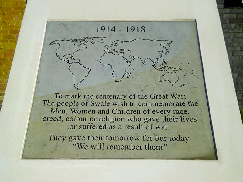 Sittingbourne Centenary Memorial Stone